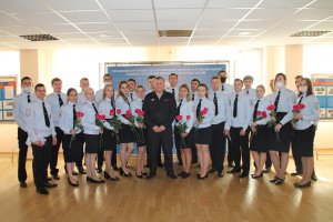 Начальник УВД по САО полковник полиции Алексей Ионов провёл встречу с молодыми сотрудниками
