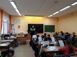 Госавтоинспекция севера столицы провела со школьниками профилактическую беседу 