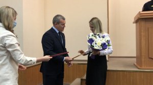 Руководство УВД севера столицы поздравило сотрудников ОЭБиПК с юбилеем службы