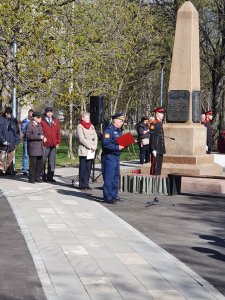05 мая 2022 года на Коптевском бульваре состоялось Возложение цветов к памятнику "Всем павшим за Отечество" в честь Дня Победы.