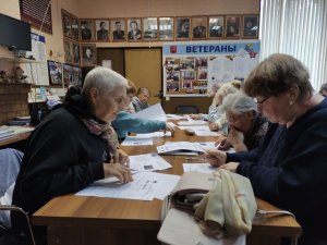 «Диктант Победы» в Совете ветеранов Коптево